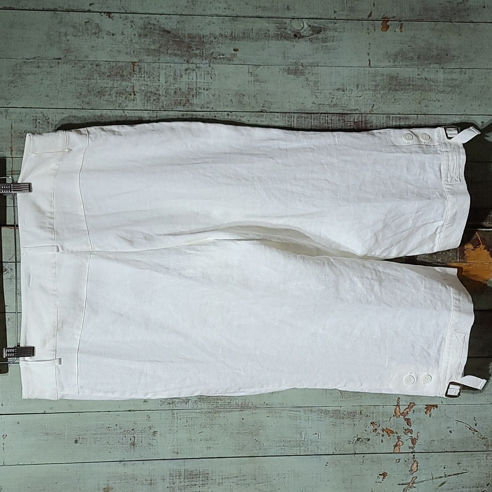 Script 100% linen capris - Picture 4 of 8